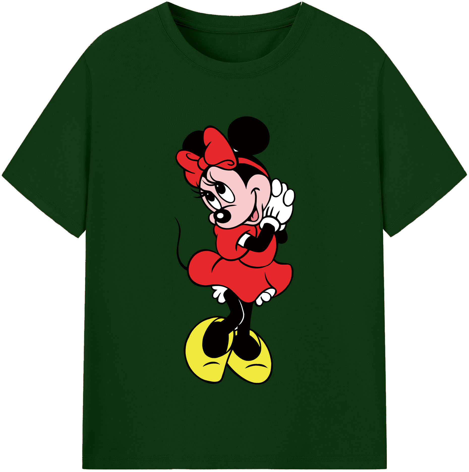 （画像用） ミッキーマウス Mickey Mouse 綿100％半袖Tシャツ（フロントプリント）